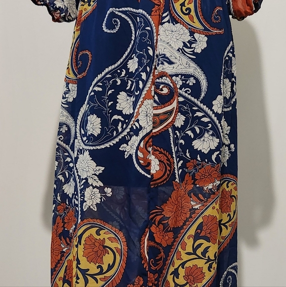 Rue21 Sz L maxi dress. Beautiful deep colors, lined to the knee - Picture 5 of 8